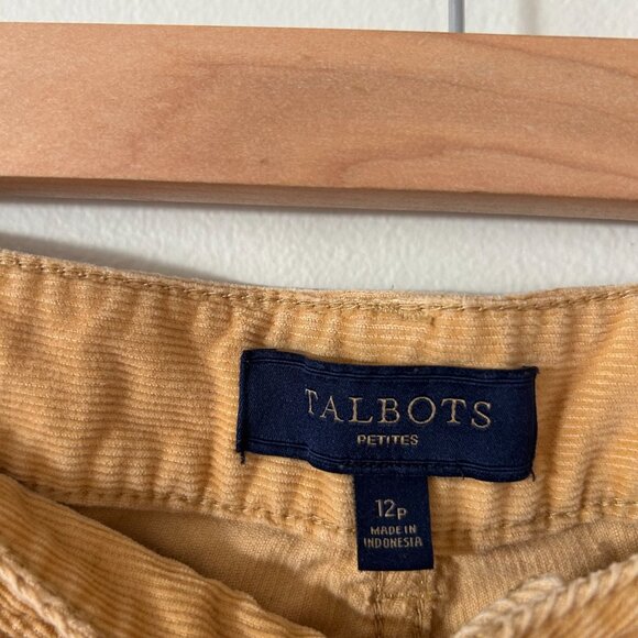 Talbots Mustard Corduroy Pants - Picture 3 of 11